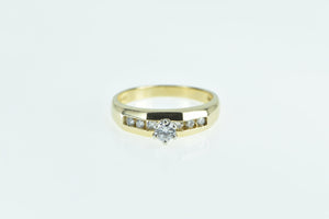 14K Vintage Diamond Classic Promise Engagement Ring Yellow Gold