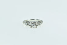 Load image into Gallery viewer, 14K 1940&#39;s Classic Diamond Promise Engagement Ring White Gold