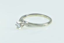 Load image into Gallery viewer, 14K 0.20 Ct Diamond Solitaire Vintage Promise Ring White Gold