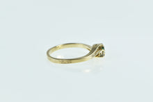 Load image into Gallery viewer, 14K Emerald Diamond Vintage Bypass Classic Ring Yellow Gold