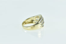 Load image into Gallery viewer, 14K 1.80 Ctw Baguette Diamond Wavy Band Ring Yellow Gold