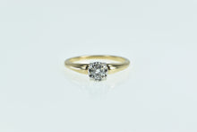 Load image into Gallery viewer, 14K 0.25 Ct Diamond Solitaire 1940&#39;s Engagement Ring Yellow Gold