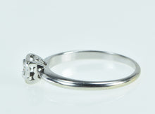 Load image into Gallery viewer, 14K 0.17 Ct Diamond Solitaire Promise Vintage Ring White Gold