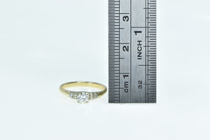14K 1940's Diamond Classic Vintage Promise Ring Yellow Gold