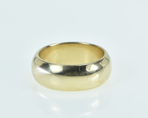 14K 7.0mm Tiffany & Co Wide Wedding Band Ring Yellow Gold