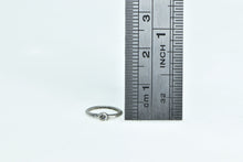 Load image into Gallery viewer, 14K White Sapphire Baby Band Mini Tiny Child&#39;s Ring White Gold