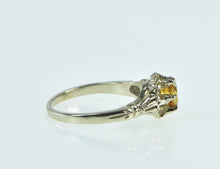 Load image into Gallery viewer, 14K Ornate Vintage Citrine Statement Child&#39;s Baby Ring Yellow Gold