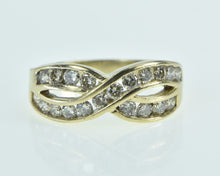 Load image into Gallery viewer, 10K 0.80 Ctw Diamond Braid Twist Band Ring Yellow Gold