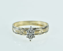 Load image into Gallery viewer, 10K Vintage Diamond Ornate Classic Promise Ring Yellow Gold