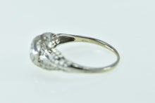 Load image into Gallery viewer, 18K Art Deco Filigree Diamond Engagement Ring White Gold