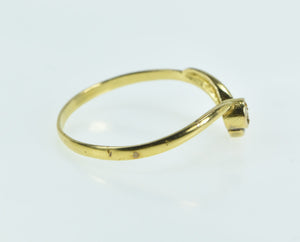 18K Diamond Ornate Swirl Curve Statement Ring Yellow Gold