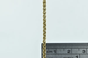18K 2.2mm Chopard Wheat Palma Link Chain Necklace 16.75" Yellow Gold