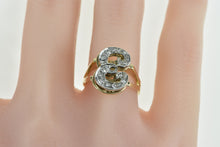Load image into Gallery viewer, 14K Vintage Diamond E Monogram Initial Letter Ring Yellow Gold