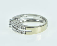 Load image into Gallery viewer, 14K 0.45 Ctw Diamond Cluster Promise Engagement Ring White Gold