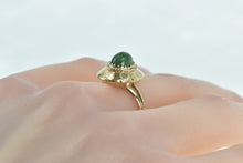 Load image into Gallery viewer, 14K 1960&#39;s Oval Nephrite Domed Vintage Statement Ring Yellow Gold