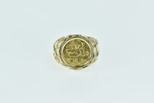 Load image into Gallery viewer, 14K 1989 1/20th Oz Chinese Panda Coin Ring Yellow Gold