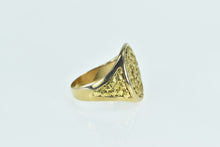 Load image into Gallery viewer, 14K Oval Raw 22k Gold Textured Nugget Statement Ring Yellow Gold