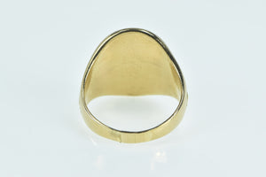 14K Oval Raw 22k Gold Textured Nugget Statement Ring Yellow Gold