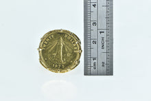 Load image into Gallery viewer, 9K 1972 Bahamas $20 Coin Vintage Filigree Ring Yellow Gold