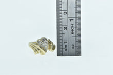 Load image into Gallery viewer, 10K Vintage Pave Diamond Heart Love Ring Yellow Gold
