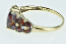 Load image into Gallery viewer, 10K Vintage Marquise Garnet Vintage Statement Ring Yellow Gold