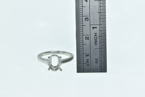 Platinum Tiffany & Co Oval Engagement Setting 9x7.5mm Ring
