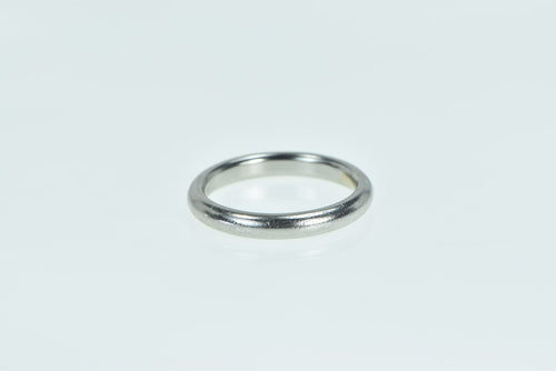Platinum 3.3mm Classic Vintage Plain Wedding Band Ring