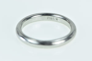 Platinum 3.3mm Classic Vintage Plain Wedding Band Ring