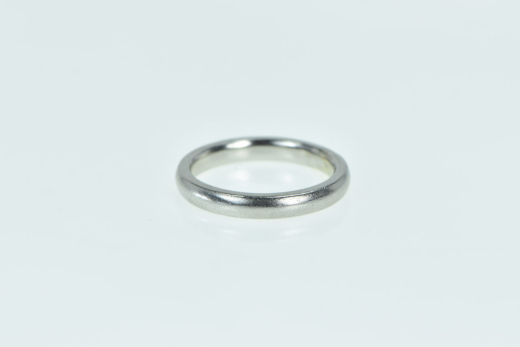 Platinum 2.8mm Vintage Classic Simple Wedding Band Ring