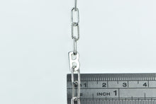 Load image into Gallery viewer, Platinum 7.25mm B Letter Monogram Paperclip Chain Bracelet 7.25&quot;