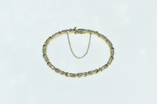 Load image into Gallery viewer, 10K 1.50 Ctw Baguette Diamond Classic Tennis Bracelet 6.75&quot; Yellow Gold
