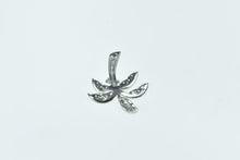 Load image into Gallery viewer, Sterling Silver Palm Tree Vintage Tropical Vintage CZ Pendant