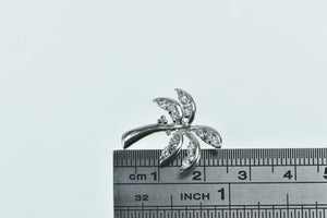 Sterling Silver Palm Tree Vintage Tropical Vintage CZ Pendant