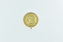 Load image into Gallery viewer, 14K 1834 Gold Quarter Eagle $2.50 Coin Charm/Pendant Yellow Gold