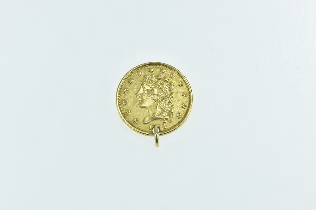 14K 1834 Gold Quarter Eagle $2.50 Coin Charm/Pendant Yellow Gold