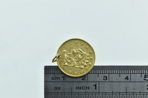 14K 1834 Gold Quarter Eagle $2.50 Coin Charm/Pendant Yellow Gold