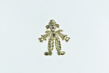 Load image into Gallery viewer, 14K Articulated Diamond Ruby Emerald Clown Pendant Yellow Gold