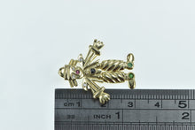 Load image into Gallery viewer, 14K Articulated Diamond Ruby Emerald Clown Pendant Yellow Gold