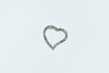 Load image into Gallery viewer, 14K 0.30 Ctw Diamond Heart Love Symbol Vintage Pendant White Gold