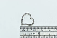 Load image into Gallery viewer, 14K 0.30 Ctw Diamond Heart Love Symbol Vintage Pendant White Gold