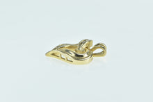 Load image into Gallery viewer, 14K Vintage Curvy Heart Diamond Love Symbol Pendant Yellow Gold