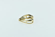 Load image into Gallery viewer, 10K Diamond Heart Curvy Love Symbol Pendant Yellow Gold
