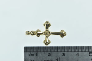 14K Cross Christian Faith Symbol Religious Pendant Yellow Gold