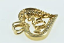 Load image into Gallery viewer, 10K Mom Heart Love Symbol Diamond Classic Pendant Yellow Gold