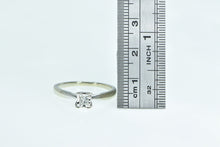 Load image into Gallery viewer, 14K 0.20 Ct Princess Diamond Promise Engagement Ring White Gold