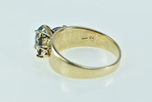 Load image into Gallery viewer, 10K Blue Topaz Iolite Statement Ring Yellow Gold