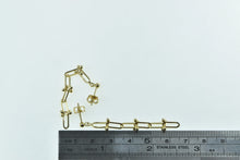 Load image into Gallery viewer, 18K Paperclip Chain Dangle Layered Statement Earrings Yellow Gold