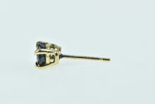 Load image into Gallery viewer, 14K Round Sapphire Solitaire Single Stud Earring Yellow Gold