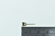 Load image into Gallery viewer, 14K Round Sapphire Solitaire Single Stud Earring Yellow Gold