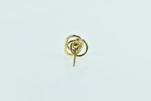 Load image into Gallery viewer, 14K Pearl Celtic Knot Woven Design Single Stud Earring Yellow Gold